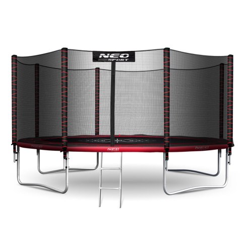 Trampolina ogrodowa 14ft/435cm z siatką zewnętrzną i drabinką Neo-Sport Trampolina ogrodowa 14ft/435cm z siatką zewnętrzną i drabinką Neo-Sport