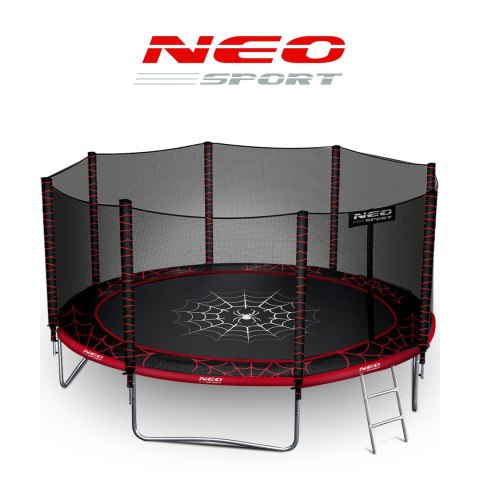Trampolina ogrodowa 14ft/435cm z siatką zewnętrzną i drabinką Neo-Sport Trampolina ogrodowa 14ft/435cm z siatką zewnętrzną i drabinką Neo-Sport