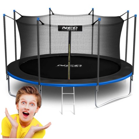 Trampolina ogrodowa 15ft/465cm z siatką wewnętrzną i drabinką Neo-Sport Trampolina ogrodowa 15ft/465cm z siatką wewnętrzną i drabinką Neo-Sport