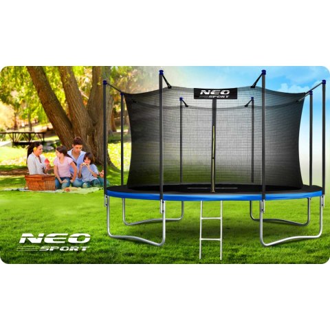 Trampolina ogrodowa 15ft/465cm z siatką wewnętrzną i drabinką Neo-Sport Trampolina ogrodowa 15ft/465cm z siatką wewnętrzną i drabinką Neo-Sport