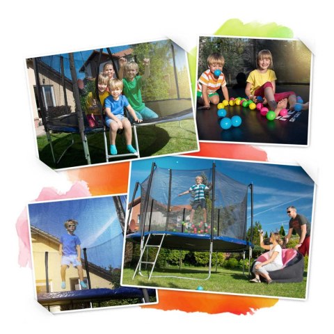 Trampolina ogrodowa 8ft/252cm z siatką wewnętrzną i drabinką Neo-Sport Trampolina ogrodowa 8ft/252cm z siatką wewnętrzną i drabinką Neo-Sport