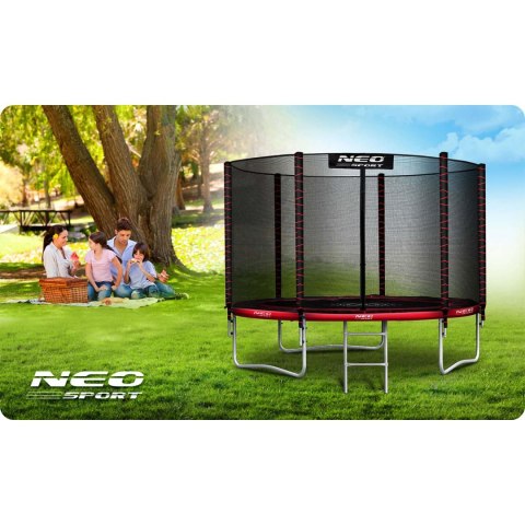 Trampolina ogrodowa 8ft/252cm z siatką zewnętrzną i drabinką Neo-Sport Trampolina ogrodowa 8ft/252cm z siatką zewnętrzną i drabinką Neo-Sport