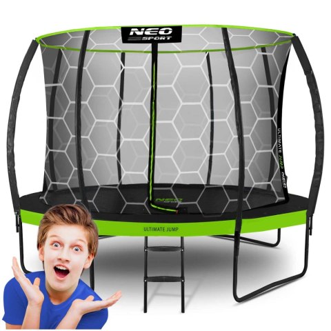 Trampolina ogrodowa profilowana 12ft/374cm z siatką wewnętrzną Neo-Sport Trampolina ogrodowa profilowana 12ft/374cm z siatką wewnętrzną Neo-Sport