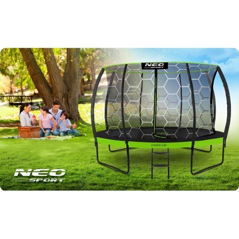 Trampolina ogrodowa profilowana 12ft/374cm z siatką wewnętrzną Neo-Sport Trampolina ogrodowa profilowana 12ft/374cm z siatką wewnętrzną Neo-Sport