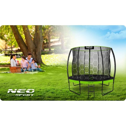 Trampolina ogrodowa profilowana 8ft/252cm z siatką wewnętrzną Neo-Sport Trampolina ogrodowa profilowana 8ft/252cm z siatką wewnętrzną Neo-Sport