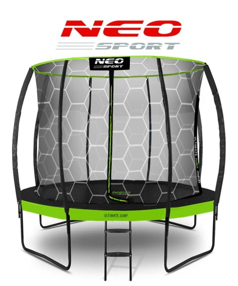 Trampolina ogrodowa profilowana 8ft/252cm z siatką wewnętrzną Neo-Sport Trampolina ogrodowa profilowana 8ft/252cm z siatką wewnętrzną Neo-Sport