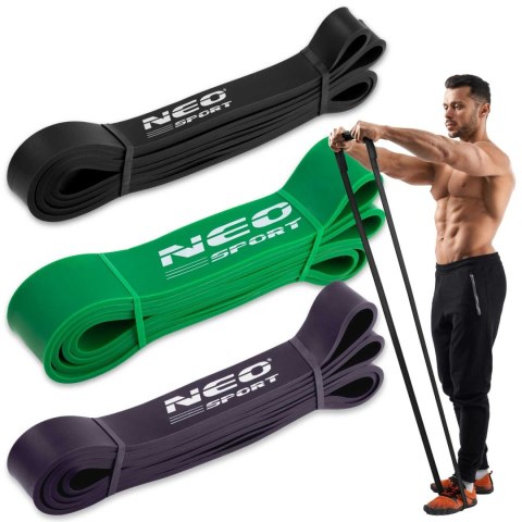 Zestaw taśma oporowych do ćwiczeń NS-960 Neo-Sport 3 szt Zestaw taśma oporowych do ćwiczeń NS-960 Neo-Sport 3 szt