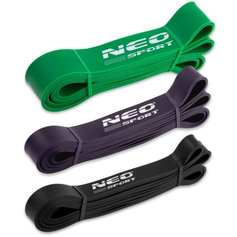 Zestaw taśma oporowych do ćwiczeń NS-960 Neo-Sport 3 szt Zestaw taśma oporowych do ćwiczeń NS-960 Neo-Sport 3 szt