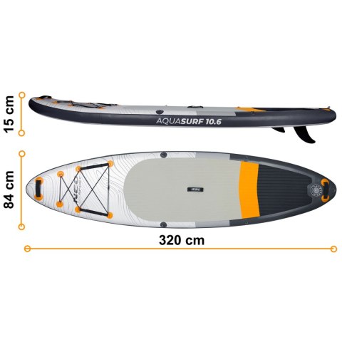 Deska SUP Aquasurf 320 x 84 x 15 cm Neo-Sport 170201 Deska SUP Aquasurf 320 x 84 x 15 cm Neo-Sport 170201