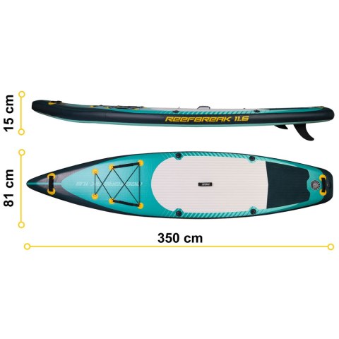 Deska SUP Reefbreak 350 x 81 x 15 cm Neo-Sport 170303 Deska SUP Reefbreak 350 x 81 x 15 cm Neo-Sport 170303