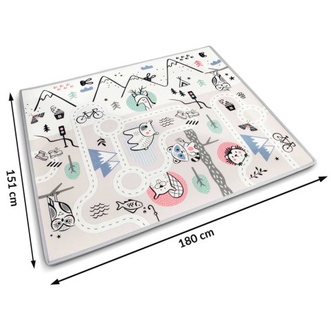 Mata piankowa edukacyjna zwijana 180 x 150 x 1,5 cm Nukido NK-342 Mata piankowa edukacyjna zwijana 180 x 150 x 1,5 cm Nukido NK-342