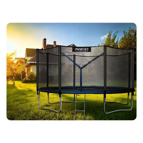 Trampolina ogrodowa 12ft/374cm z siatką zewnętrzną i drabinką Neo-Sport Trampolina ogrodowa 12ft/374cm z siatką zewnętrzną i drabinką Neo-Sport
