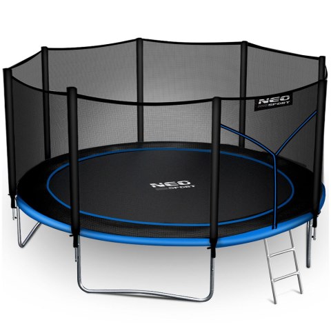 Trampolina ogrodowa 12ft/374cm z siatką zewnętrzną i drabinką Neo-Sport Trampolina ogrodowa 12ft/374cm z siatką zewnętrzną i drabinką Neo-Sport