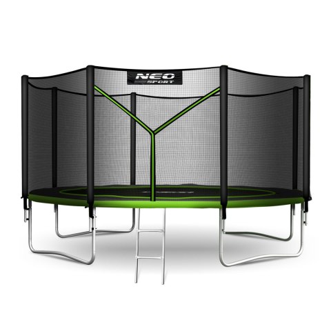 Trampolina ogrodowa 12ft/374cm z siatką zewnętrzną i drabinką Neo-Sport Trampolina ogrodowa 12ft/374cm z siatką zewnętrzną i drabinką Neo-Sport