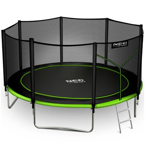 Trampolina ogrodowa 12ft/374cm z siatką zewnętrzną i drabinką Neo-Sport Trampolina ogrodowa 12ft/374cm z siatką zewnętrzną i drabinką Neo-Sport