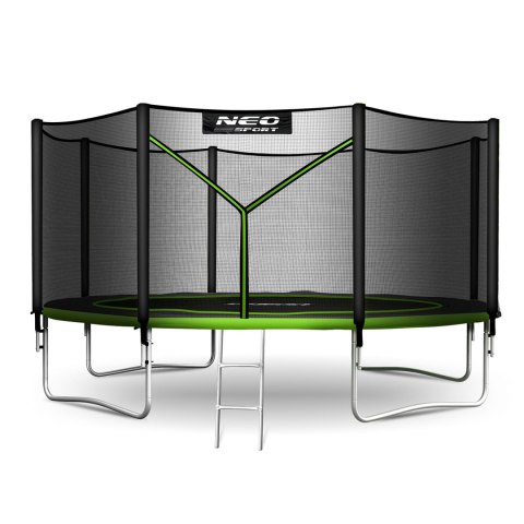 Trampolina ogrodowa 13ft/404cm z siatką zewnętrzną i drabinką Neo-Sport Trampolina ogrodowa 13ft/404cm z siatką zewnętrzną i drabinką Neo-Sport