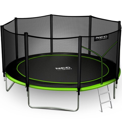 Trampolina ogrodowa 13ft/404cm z siatką zewnętrzną i drabinką Neo-Sport Trampolina ogrodowa 13ft/404cm z siatką zewnętrzną i drabinką Neo-Sport