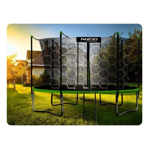 Trampolina ogrodowa 14ft/435cm z siatką wewnętrzną i drabinką Neo-Sport Trampolina ogrodowa 14ft/435cm z siatką wewnętrzną i drabinką Neo-Sport