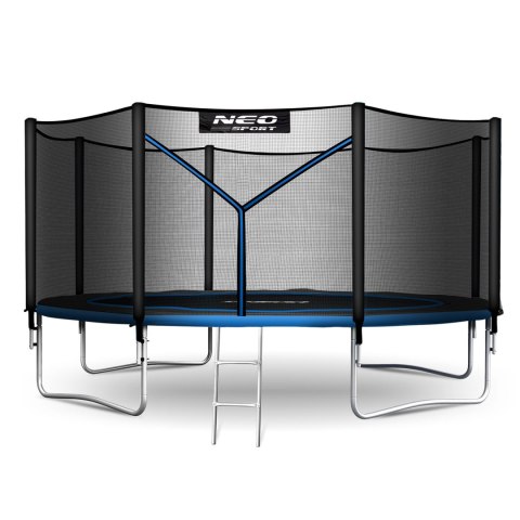 Trampolina ogrodowa 14ft/435cm z siatką zewnętrzną i drabinką Neo-Sport Trampolina ogrodowa 14ft/435cm z siatką zewnętrzną i drabinką Neo-Sport