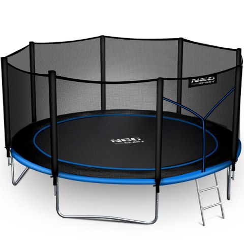 Trampolina ogrodowa 14ft/435cm z siatką zewnętrzną i drabinką Neo-Sport Trampolina ogrodowa 14ft/435cm z siatką zewnętrzną i drabinką Neo-Sport