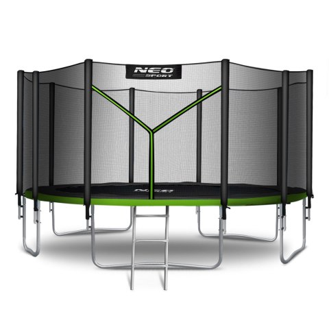 Trampolina ogrodowa 15ft/465cm z siatką zewnętrzną i drabinką Neo-Sport Trampolina ogrodowa 15ft/465cm z siatką zewnętrzną i drabinką Neo-Sport