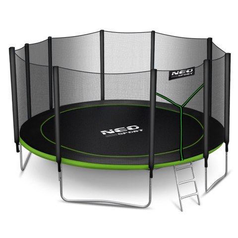 Trampolina ogrodowa 15ft/465cm z siatką zewnętrzną i drabinką Neo-Sport Trampolina ogrodowa 15ft/465cm z siatką zewnętrzną i drabinką Neo-Sport