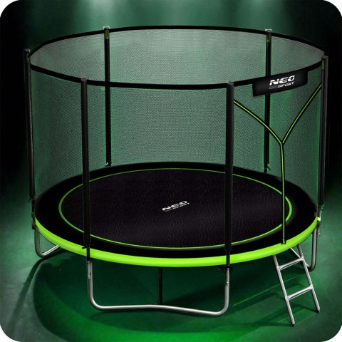 Trampolina ogrodowa 8ft/252cm z siatką zewnętrzną i drabinką Neo-Sport Trampolina ogrodowa 8ft/252cm z siatką zewnętrzną i drabinką Neo-Sport