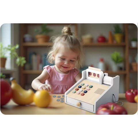 Drewniana zabawka kasa sklepowa NK-863 Nukido Drewniana zabawka kasa sklepowa NK-863 Nukido
