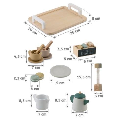 Drewniany zestaw do herbaty NK-864 Nukido Drewniany zestaw do herbaty NK-864 Nukido