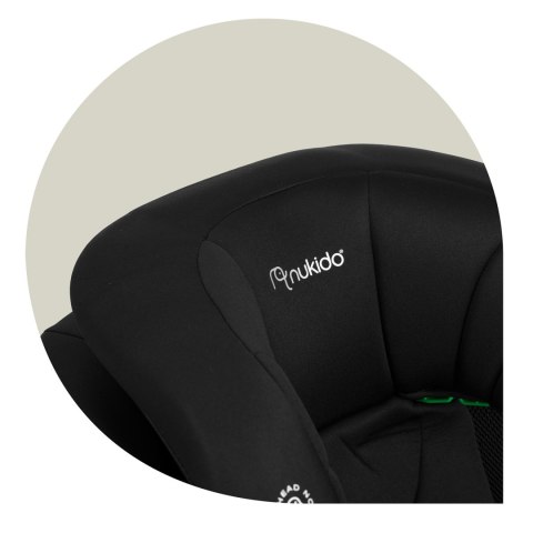Fotelik samochodowy Nukido Louis Soft czarny 15-36 kg ISOFIX Fotelik samochodowy Nukido Louis Soft czarny 15-36 kg ISOFIX