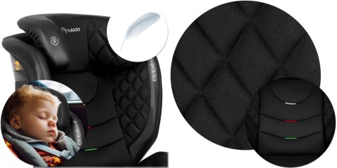 Fotelik samochodowy Nukido Louis Soft czarny 15-36 kg ISOFIX Fotelik samochodowy Nukido Louis Soft czarny 15-36 kg ISOFIX