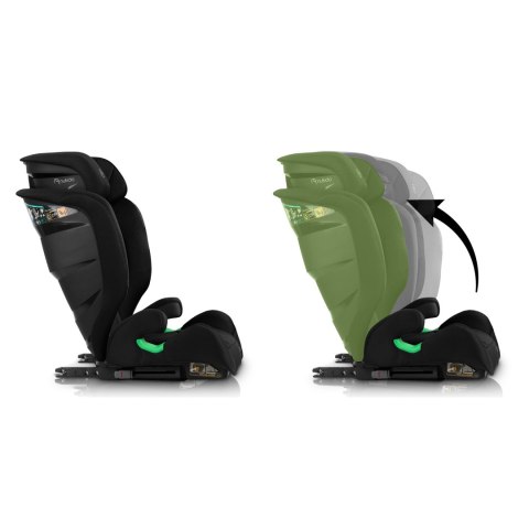 Fotelik samochodowy Nukido Louis Soft czarny 15-36 kg ISOFIX Fotelik samochodowy Nukido Louis Soft czarny 15-36 kg ISOFIX