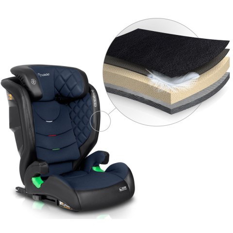 Fotelik samochodowy Nukido Louis czarno-granatowy 15-36 kg ISOFIX Fotelik samochodowy Nukido Louis czarno-granatowy 15-36 kg ISOFIX