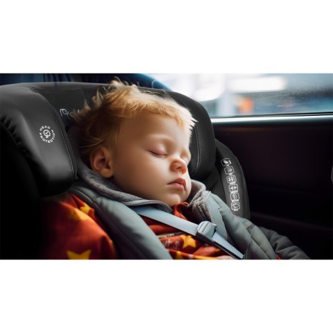 Fotelik samochodowy Nukido Louis czarno-granatowy 15-36 kg ISOFIX Fotelik samochodowy Nukido Louis czarno-granatowy 15-36 kg ISOFIX