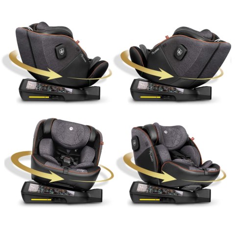 Fotelik samochodowy Nukido Prestige Line czarno-szary 0-36 kg ISOFIX Fotelik samochodowy Nukido Prestige Line czarno-szary 0-36 kg ISOFIX