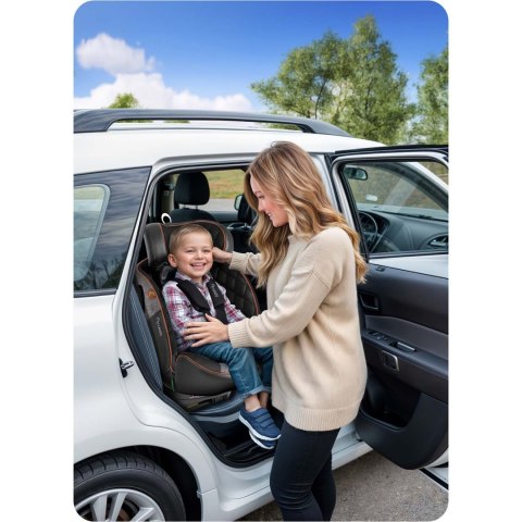 Fotelik samochodowy Nukido Prestige Line czarno-szary 0-36 kg ISOFIX Fotelik samochodowy Nukido Prestige Line czarno-szary 0-36 kg ISOFIX