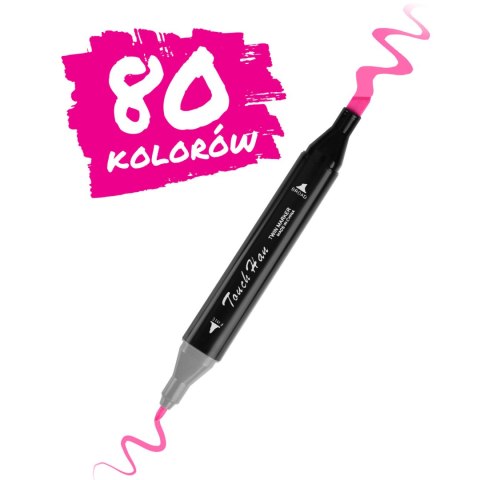Markery alkoholowe z torbą 80 szt Nukido NK-912 Markery alkoholowe z torbą 80 szt Nukido NK-912