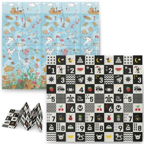 Mata piankowa edukacyjna składana 200 x 180 x 1 cm Nukido NK-340 ocean-liczby Mata piankowa edukacyjna składana 200 x 180 x 1 cm Nukido NK-340 ocean-liczby