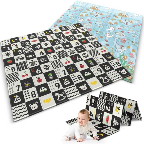 Mata piankowa edukacyjna składana 200 x 180 x 1 cm Nukido NK-340 ocean-liczby Mata piankowa edukacyjna składana 200 x 180 x 1 cm Nukido NK-340 ocean-liczby