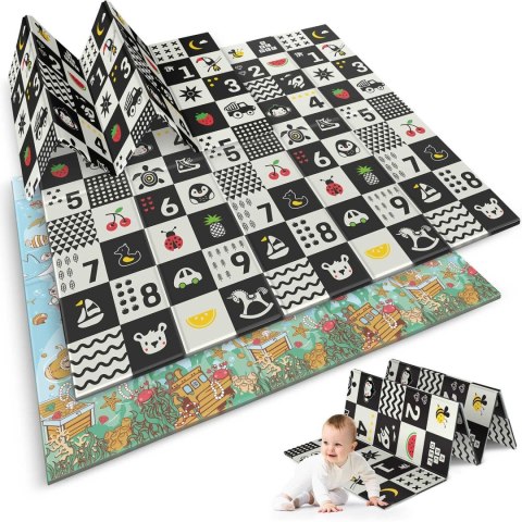 Mata piankowa edukacyjna składana 200 x 180 x 1 cm Nukido NK-340 ocean-liczby Mata piankowa edukacyjna składana 200 x 180 x 1 cm Nukido NK-340 ocean-liczby