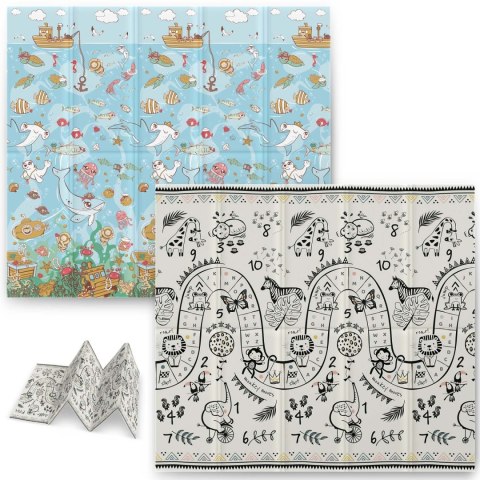 Mata piankowa edukacyjna składana 200 x 180 x 1 cm Nukido NK-340 ocean-safari Mata piankowa edukacyjna składana 200 x 180 x 1 cm Nukido NK-340 ocean-safari