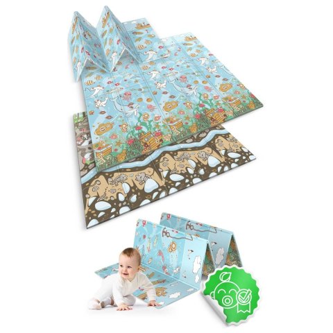 Mata piankowa edukacyjna składana 200 x 180 x 1 cm Nukido NK-340 ocean-ziemia Mata piankowa edukacyjna składana 200 x 180 x 1 cm Nukido NK-340 ocean-ziemia