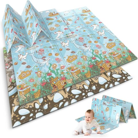 Mata piankowa edukacyjna składana 200 x 180 x 1 cm Nukido NK-340 ocean-ziemia Mata piankowa edukacyjna składana 200 x 180 x 1 cm Nukido NK-340 ocean-ziemia