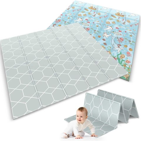 Mata piankowa edukacyjna składana 200 x 180 x 1 cm Nukido NK-340 ocean Mata piankowa edukacyjna składana 200 x 180 x 1 cm Nukido NK-340 ocean