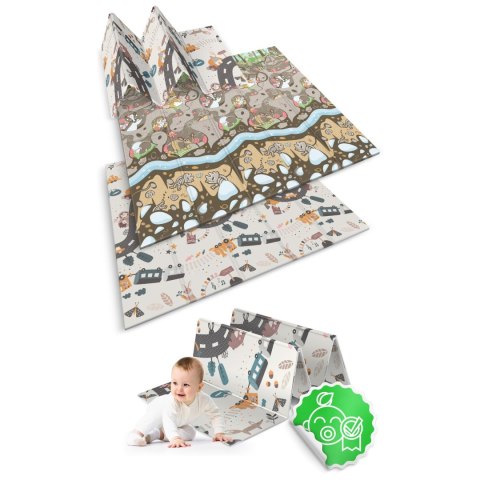 Mata piankowa składana 200 x 180 x 1 cm Nukido NK-340 ziemia-pociąg Mata piankowa składana 200 x 180 x 1 cm Nukido NK-340 ziemia-pociąg