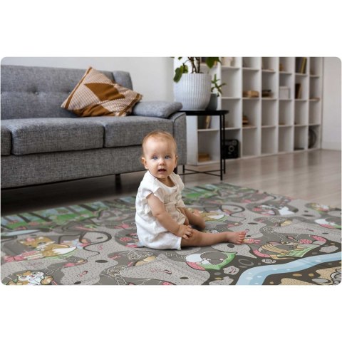 Mata piankowa składana 200 x 180 x 1 cm Nukido NK-340 ziemia-pociąg Mata piankowa składana 200 x 180 x 1 cm Nukido NK-340 ziemia-pociąg