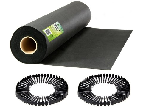 Agrowłóknina ogrodowa 0,8 m x 100 m + 100 szpilek Plonos Agrowłóknina ogrodowa 0,8 m x 100 m + 100 szpilek Plonos