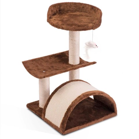 Drapak, domek dla kota 58 cm DR-254 brązowy Pethaus Drapak, domek dla kota 58 cm DR-254 brązowy Pethaus