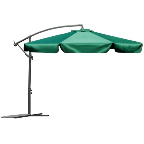 Parasol ogrodowy składany 6 segmentów zielony 350cm Parasol ogrodowy składany 6 segmentów zielony 350cm