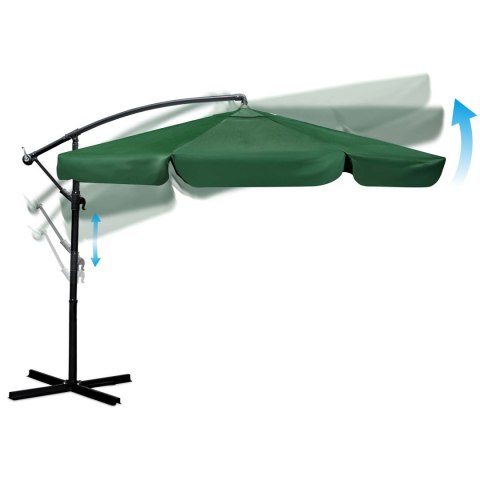 Parasol ogrodowy składany 6 segmentowy 350 cm z pokrowcem Plonos PL-880 Parasol ogrodowy składany 6 segmentowy 350 cm z pokrowcem Plonos PL-880